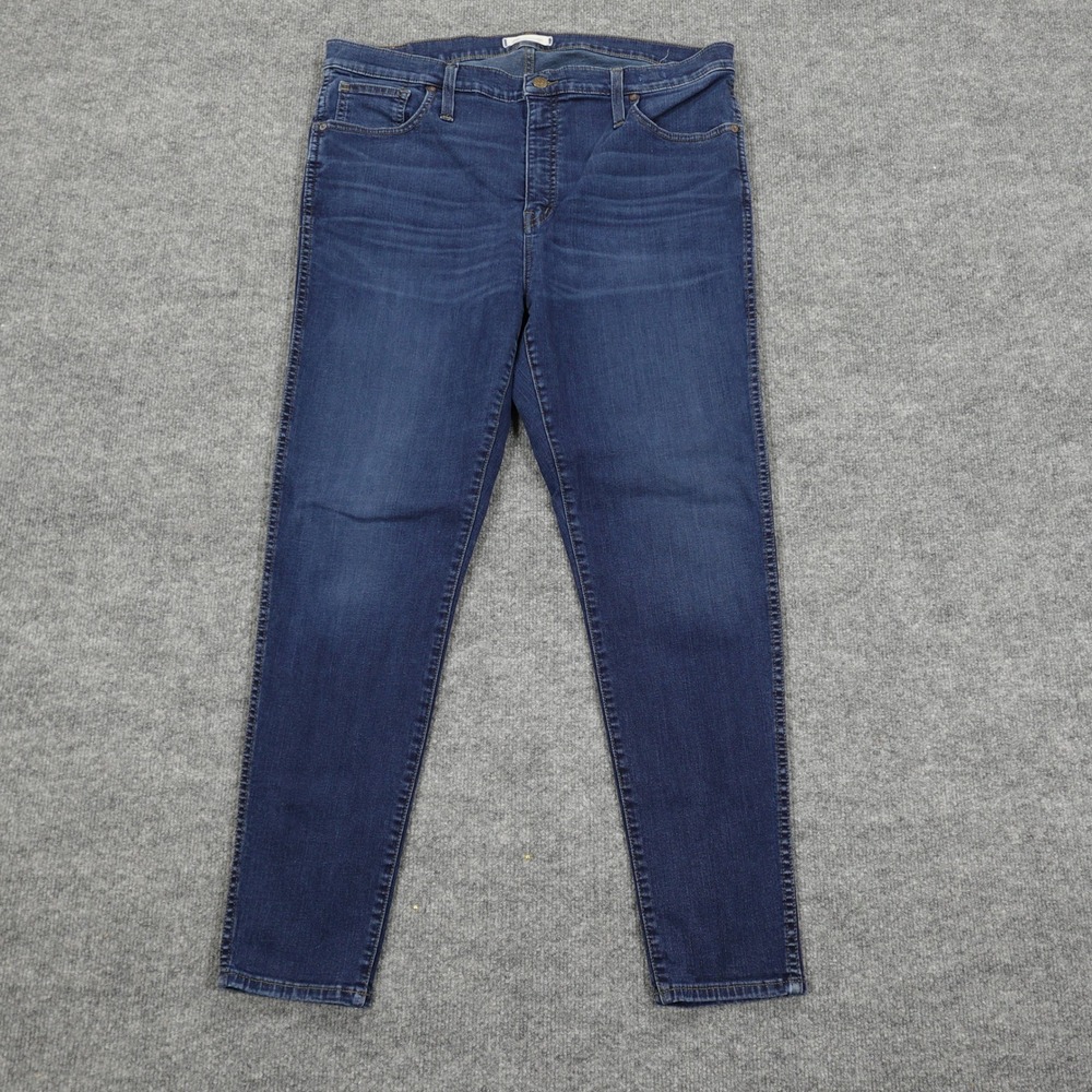 Madewell Jeans Womens 33 Blue 10 High Rise Skinny Dark Wash Stretch Denim